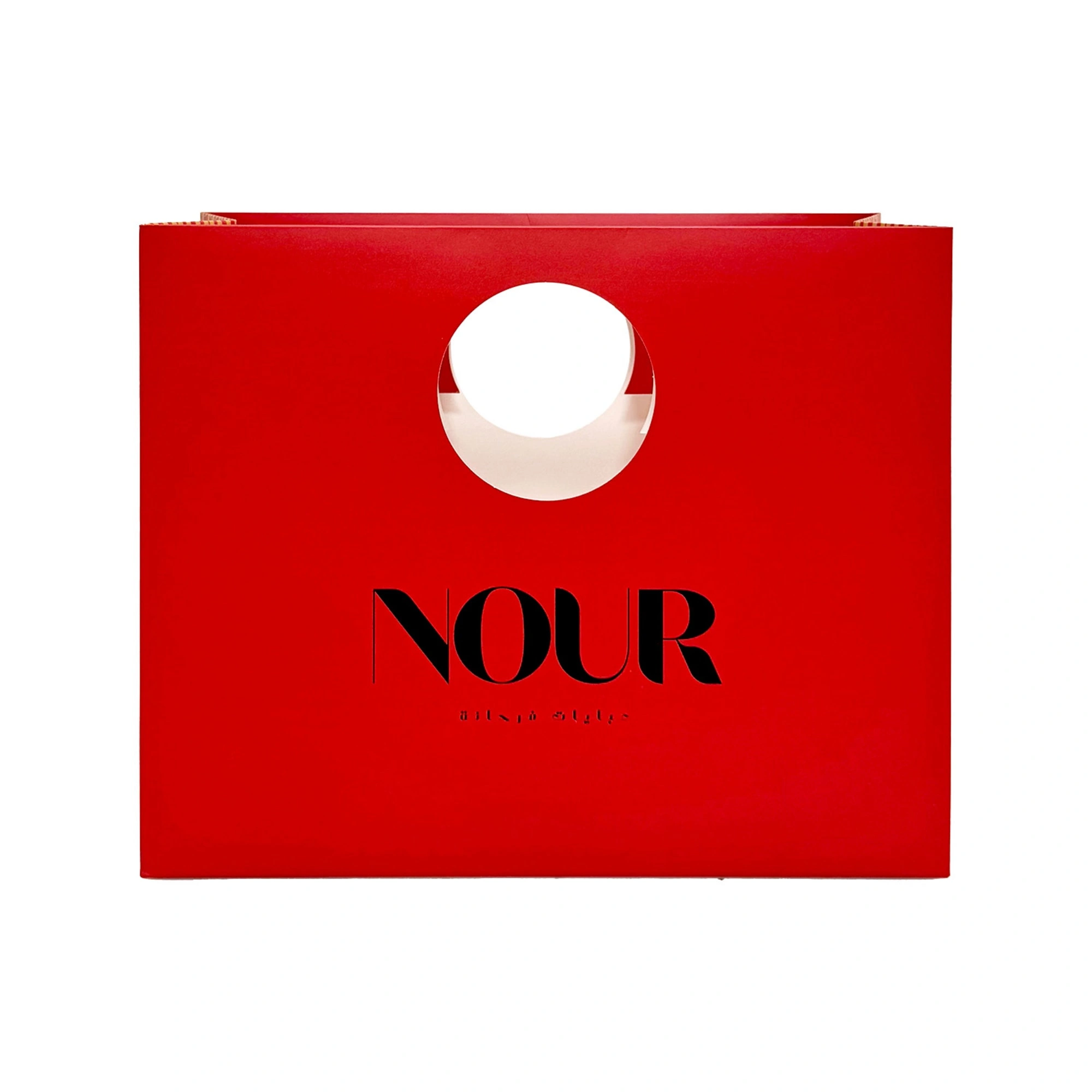 Model P2888 Simple and Elegant White Cardboard Handbag Paper Bag Customization