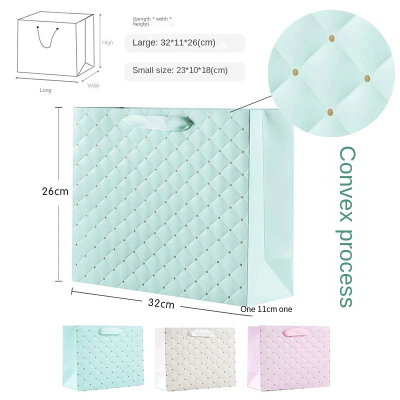 Ins-style gift packaging bags, souvenirs, gift bags, clothing store handbags, paper bags, packaging wholesale and in stock