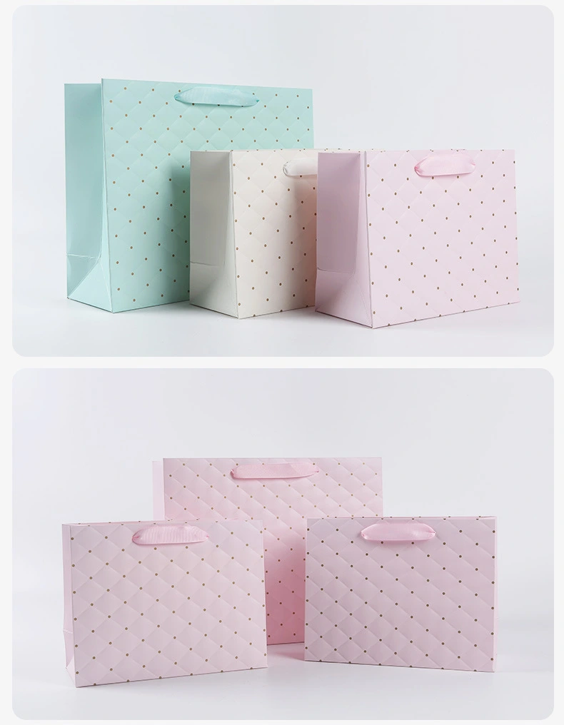 Ins-style gift packaging bags, souvenirs, gift bags, clothing store handbags, paper bags, packaging wholesale and in stock