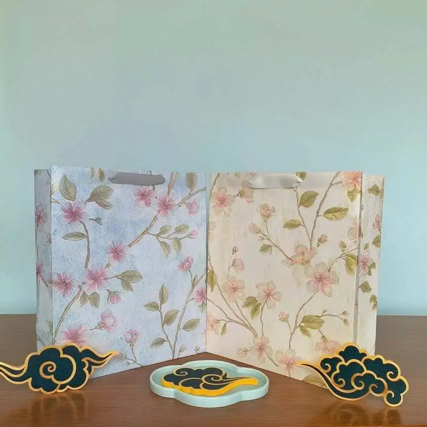 JT-81 series Cross-border customized wholesale ins style romantic atmosphere Gentle flower small floral gift bags