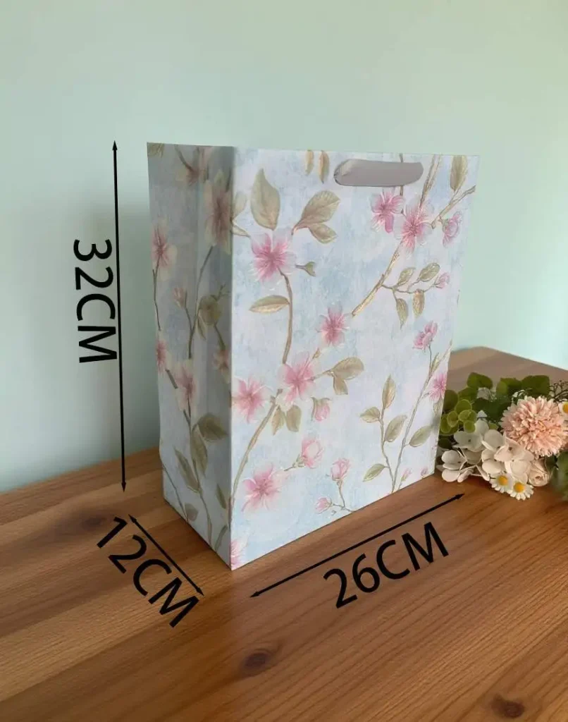 JT-81 series Cross-border customized wholesale ins style romantic atmosphere Gentle flower small floral gift bags