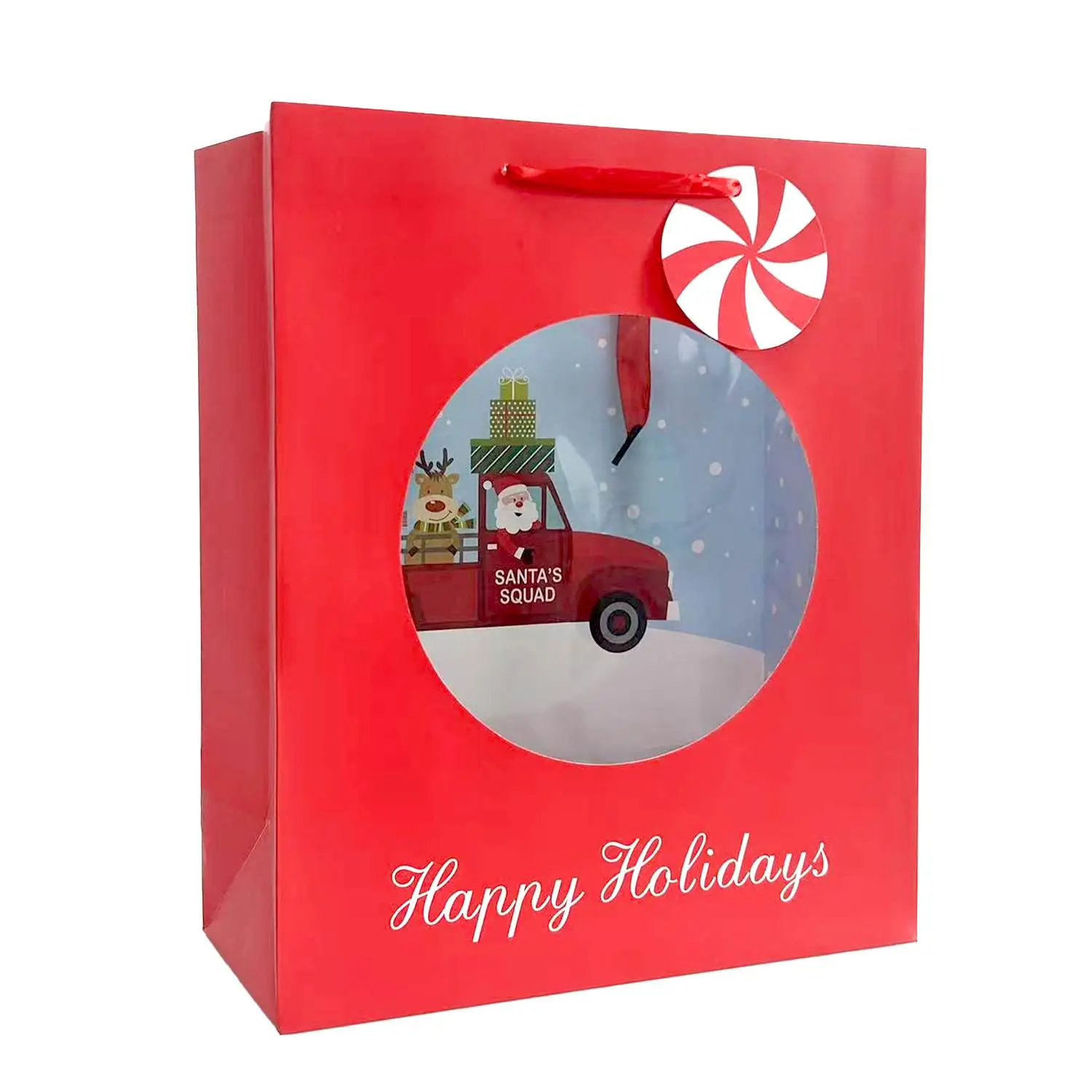 Customized wholesale of FH-24010-L model new Christmas holiday gift bags, handbags and paper bags (1)