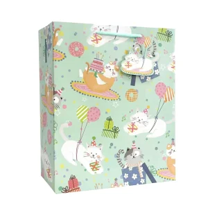 FH-22008-L New Style In Stock Cute Cartoon Embossed Handbags, Festival Gift Bags, Paper Bags for Wholesale.