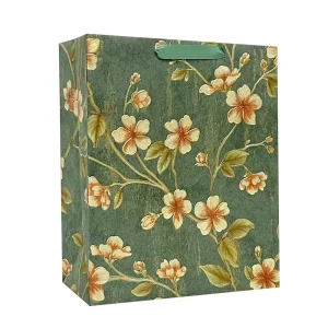 Wholesale Premium Floral Embossed Paper Bag