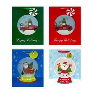 Рождественские бумажные пакетики для угощений