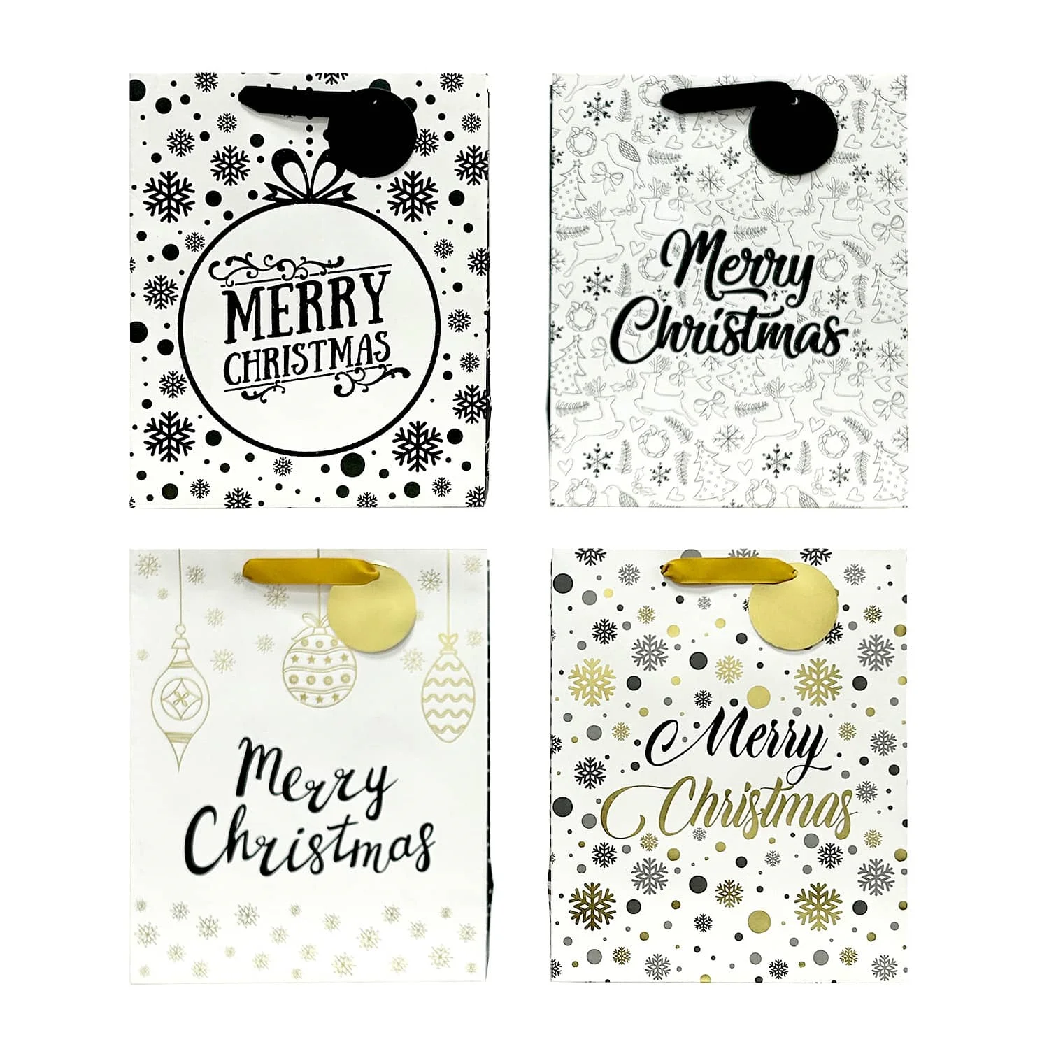 Customizable Simple Christmas Gift Paper Bags