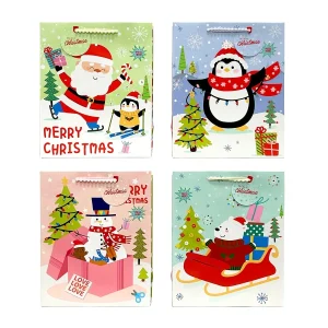 Подгонянные оптовые рождественские подарочные пакеты с праздничной рождественской атмосферой