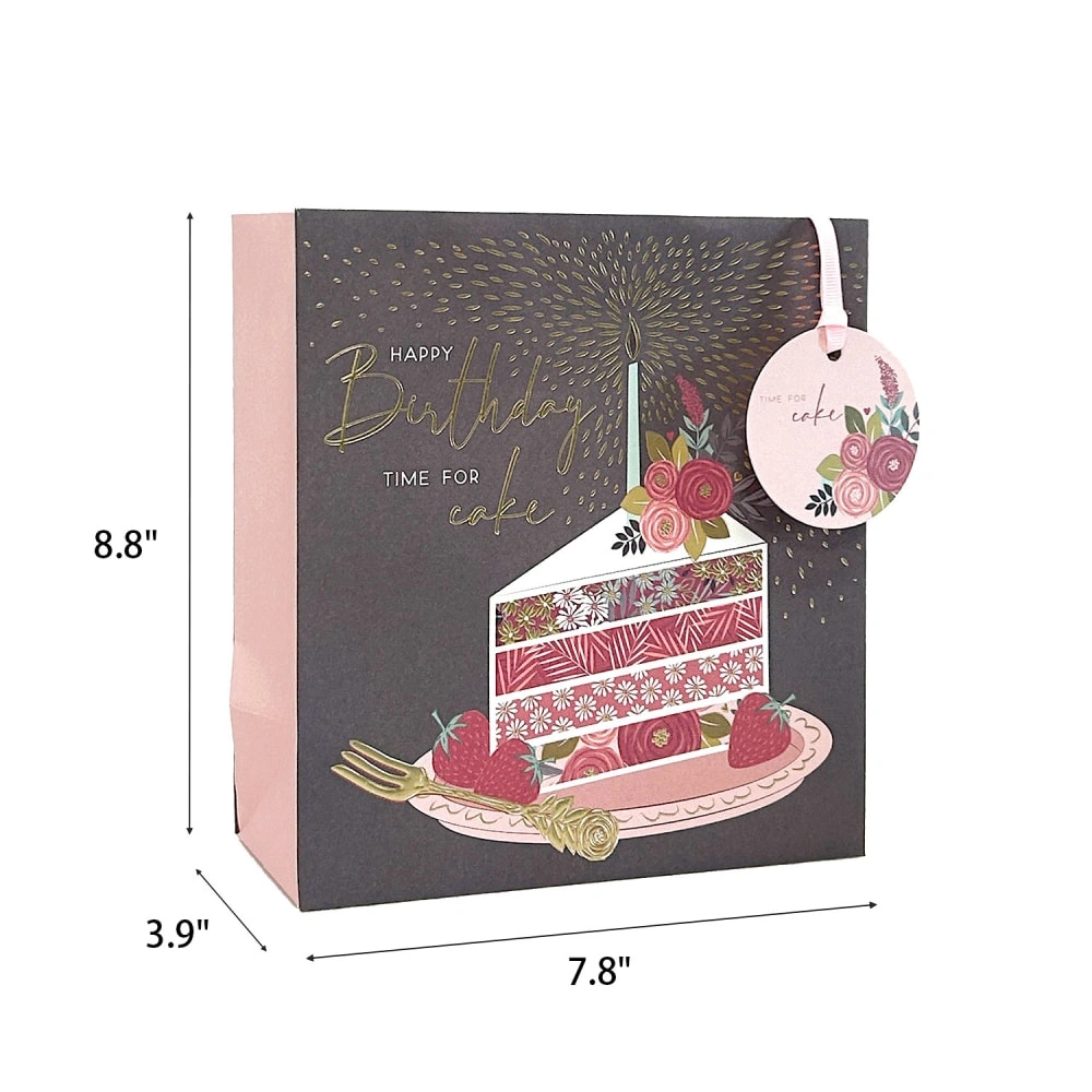 FH-B0010-M Birthday Cake Themed Birthday Gift Tote Bag - Customization & Wholesale (2)