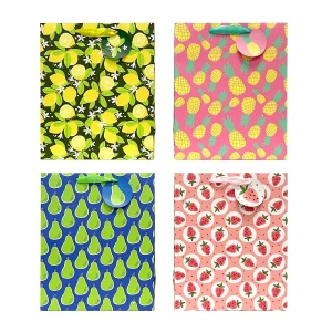 New custom fresh strawberry fruit gift paper bag