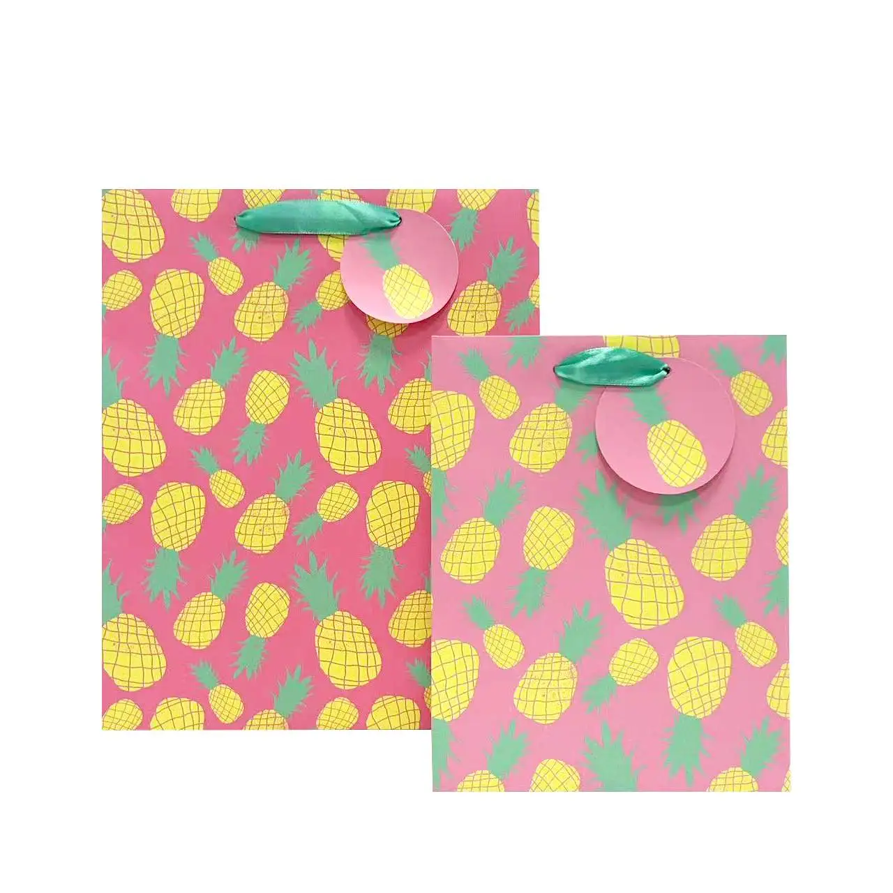 Wholesale of FH-24022 new pineapple pattern handbag, festival gift bag and paper bag (1)