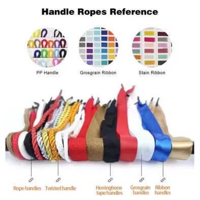 bolsas de la compra de papel con asas